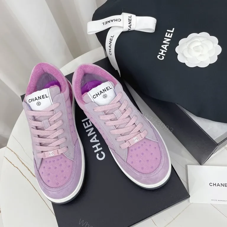 View 2 of Lavender Suede Low-Top Sneakers: Soft Perforated Luxe Everyday Style