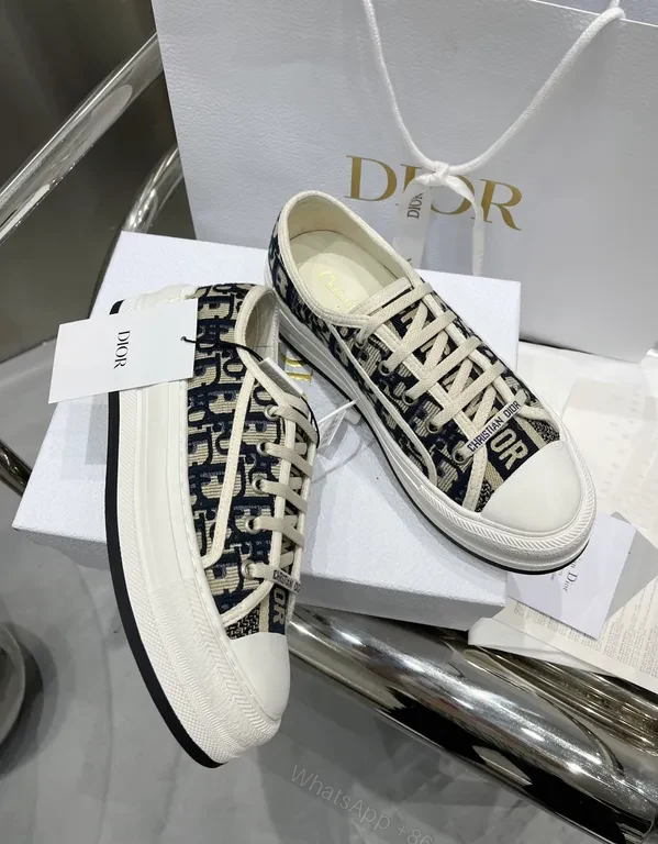View 4 of Monochrome Dior Patterned Low-Top Sneakers: Couture Comfort