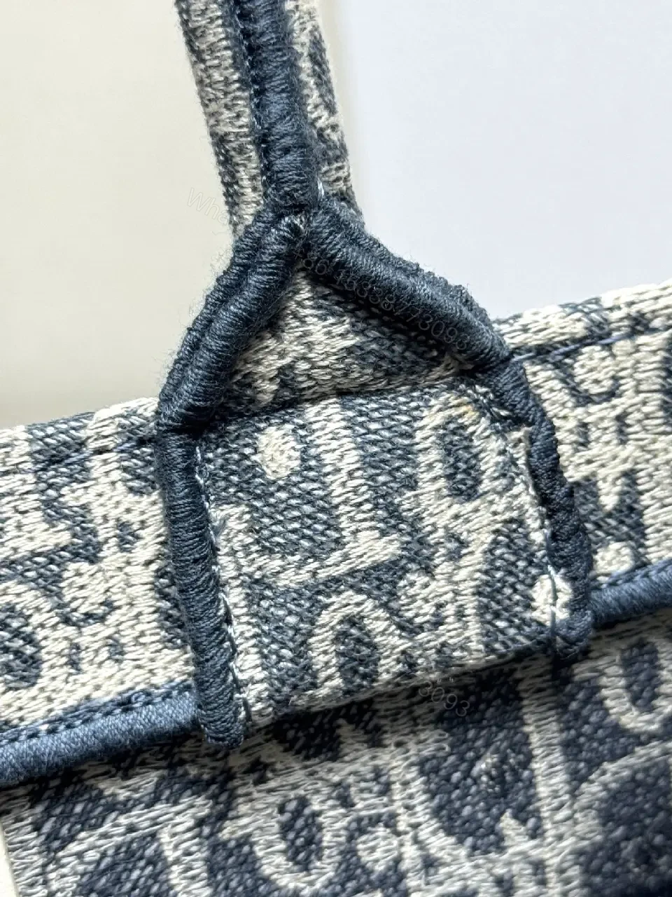 View 2 of Monochrome Jacquard Tote: Bold Texture, Everyday Chic, Open-Top