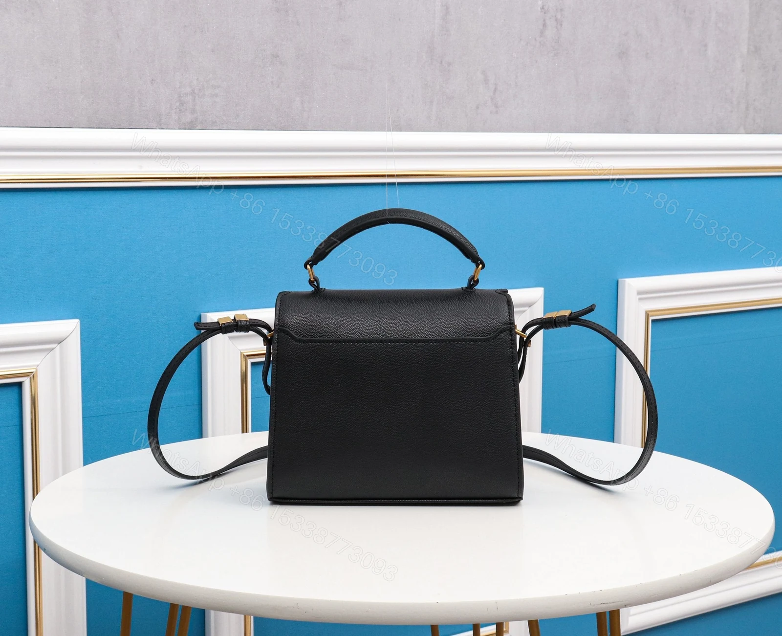 View 9 of Saint Laurent (YSL) Cassandre Mini Top Handle