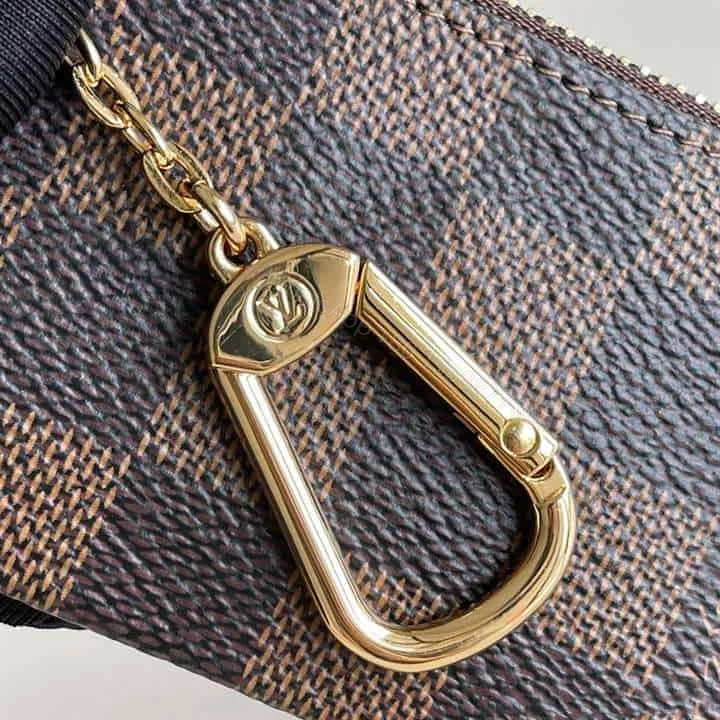 View 6 of M62650 Louis Vuitton Key Pouch Damier Ebene Coated Canvas In Brown – RRG055