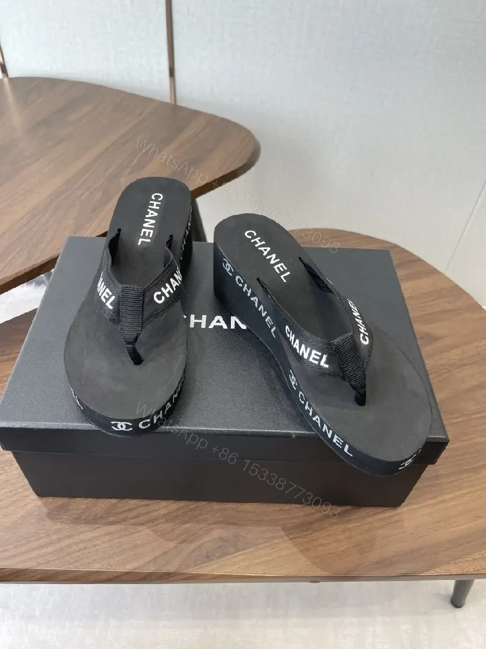 View 8 of Minimalist Luxury Flip-Flops with Premium Straps - Black, EVA