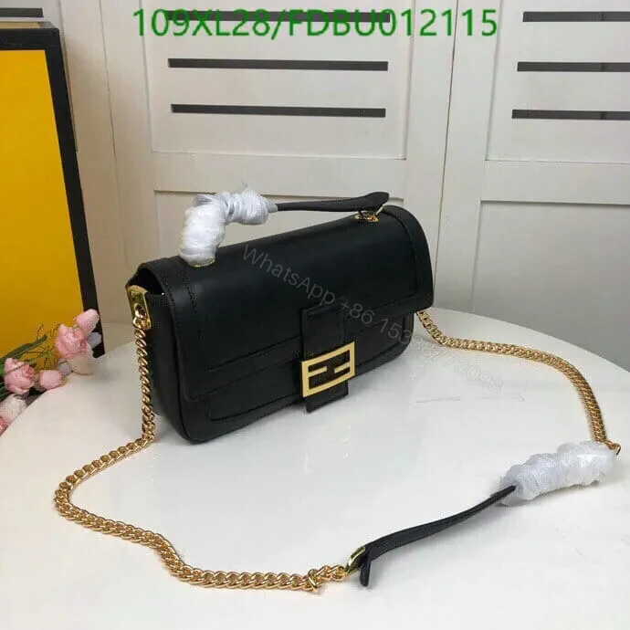 View 4 of Fendi Knockoff Baguette Chain Leather Medium Bag FDBU817 – Timeless Elegance