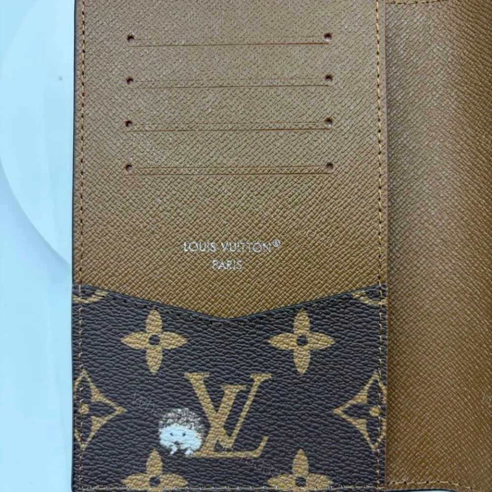 View 5 of Louis Vuitton Passport Cover Monogram Forest Canvas Brown 14Cm M27023