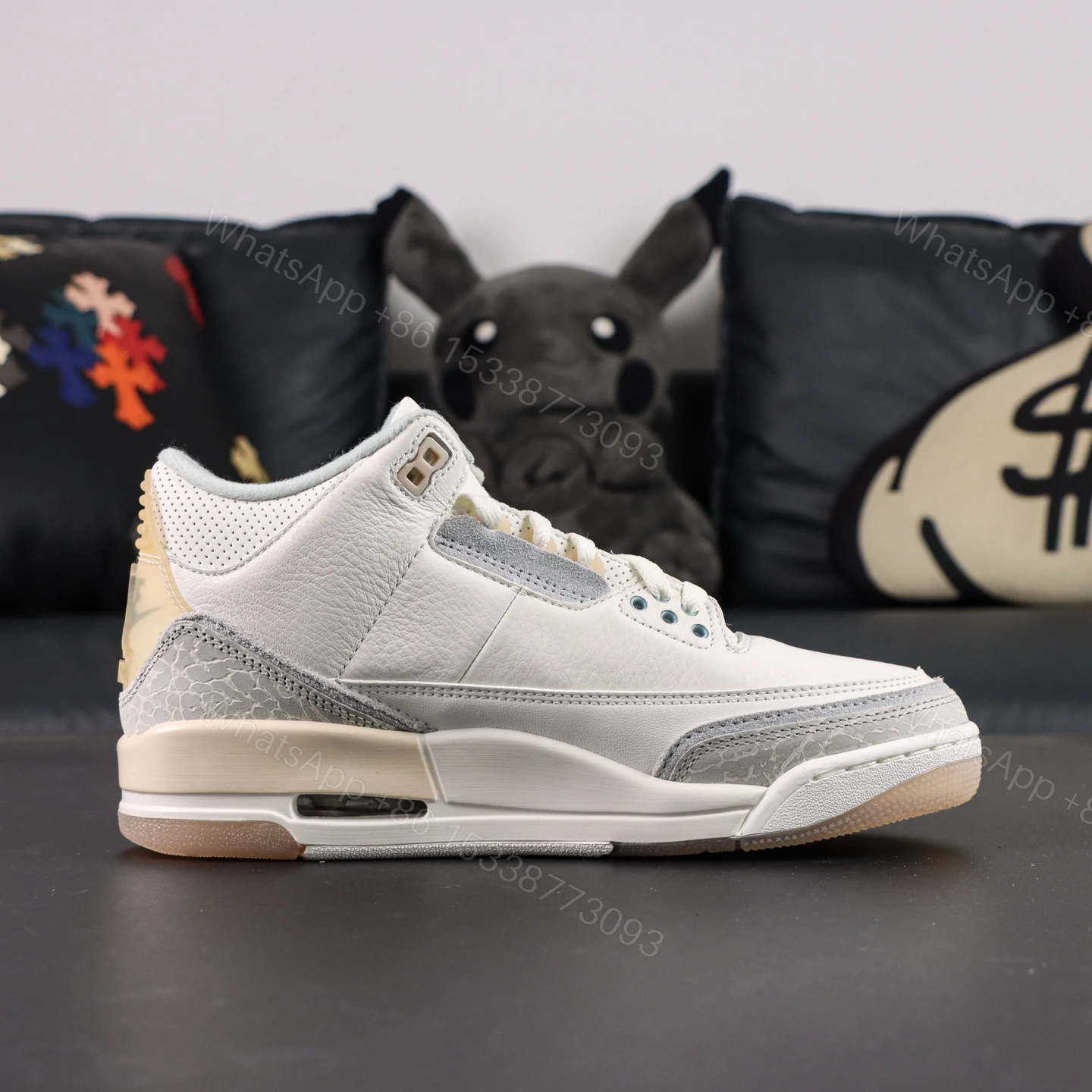 View 2 of Air Jordan 3 Retro Craft Ivory