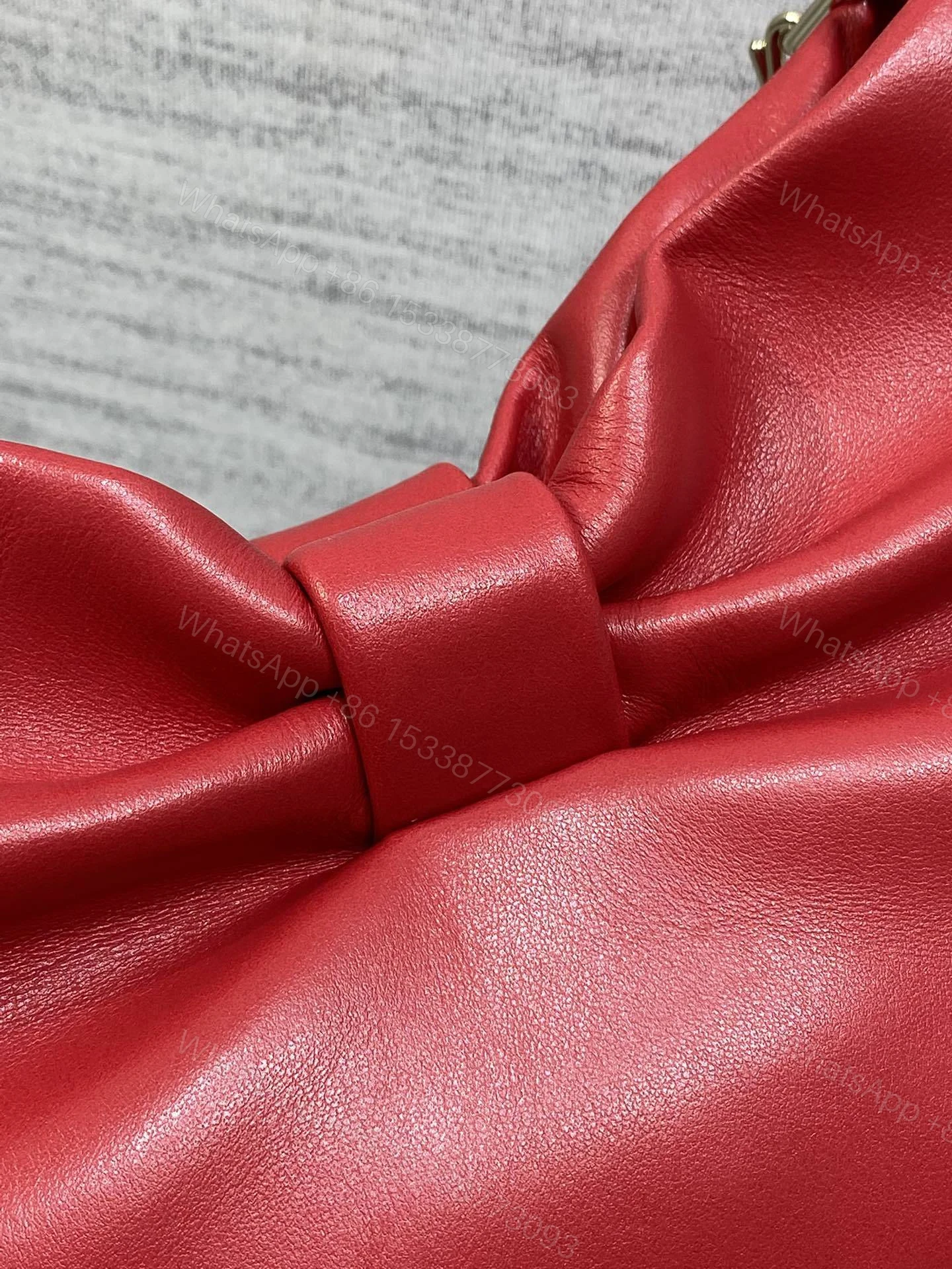 View 4 of Dior Bow Bag Red Lambskin