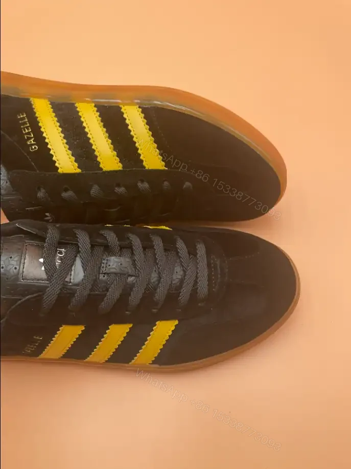View 3 of ADIDAS X GUCCI GAZELLE SNEAKERS IN BLACK GG ORIGINAL CANVAS – GC185
