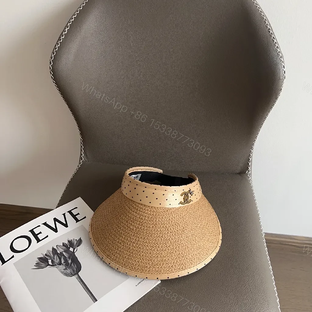 View 10 of Structured Straw Visor: Lightweight Breathable Luxury Sun Shield