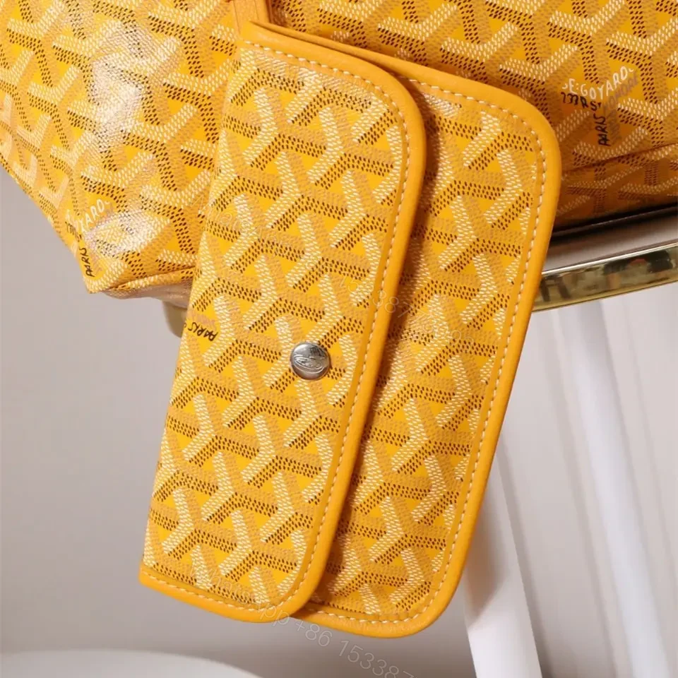 View 10 of 高仿Goyard*STLOUIP7滿印Tote手提袋黃色免檢版小號