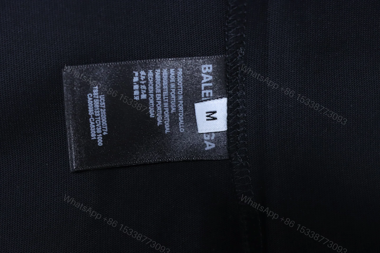 View 6 of Balenciaga Clothes Double Ring Appliqué Embroidered Short-Sleeve T-Shirt black