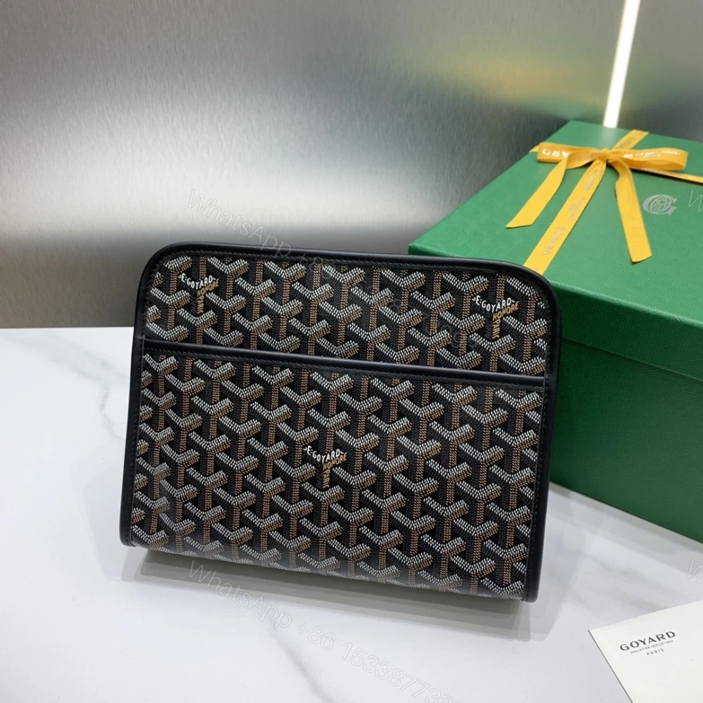 高仿Goyard*JOUVEN1多功能洗漱手拿包黑色小號免檢版 — view 1