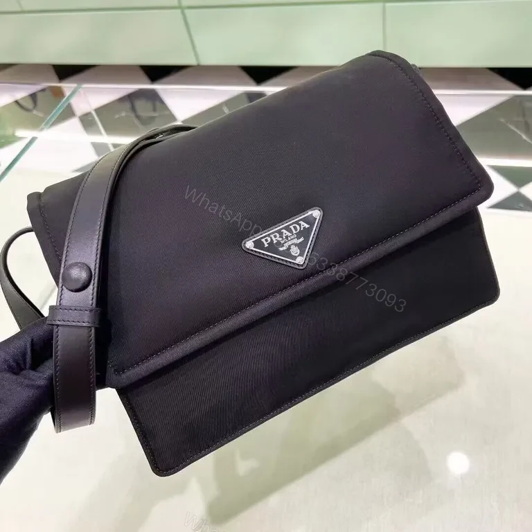 View 3 of Chic Black Crossbody â€“ Weather-Resistant, Gunmetal Hardware Lifestyle Bag