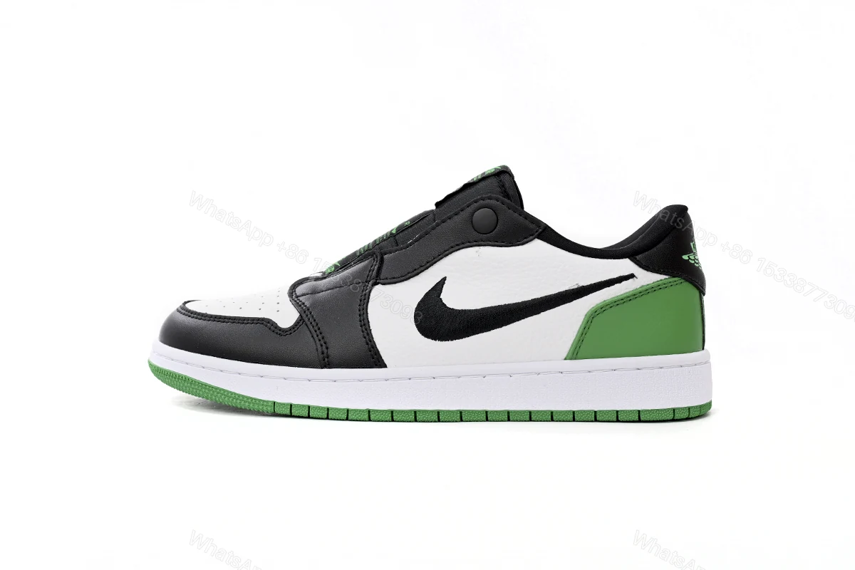 View 8 of Air Jordan 1 Low Black Green AV3918-228