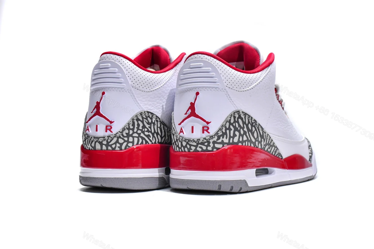 View 4 of Air Jordan 3 Retro Cardinal Red CT8532-126