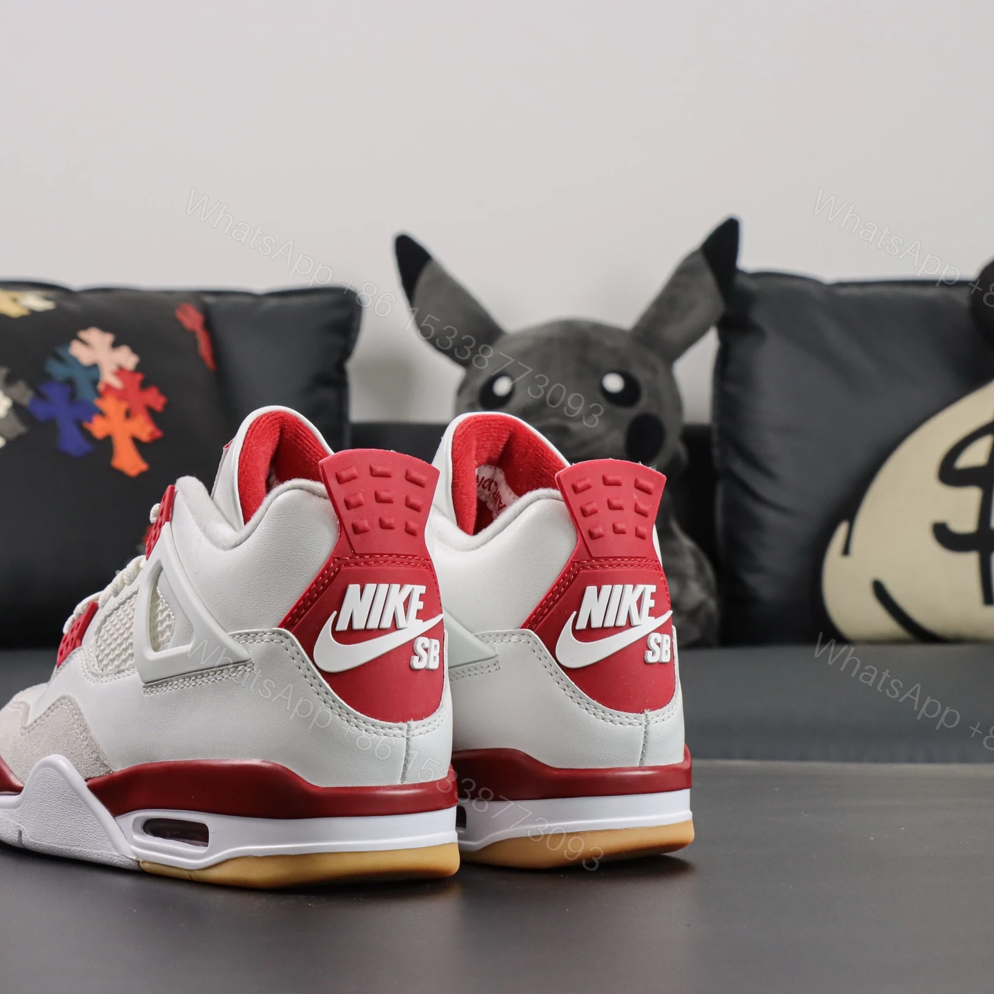 View 5 of Nike SB x Air Jordan 4 Retro SP “Varsity Red” Reps
