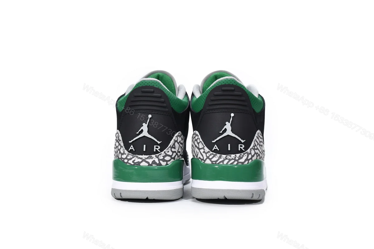 View 2 of Air Jordan 3 Retro Pine Green CT8532-030