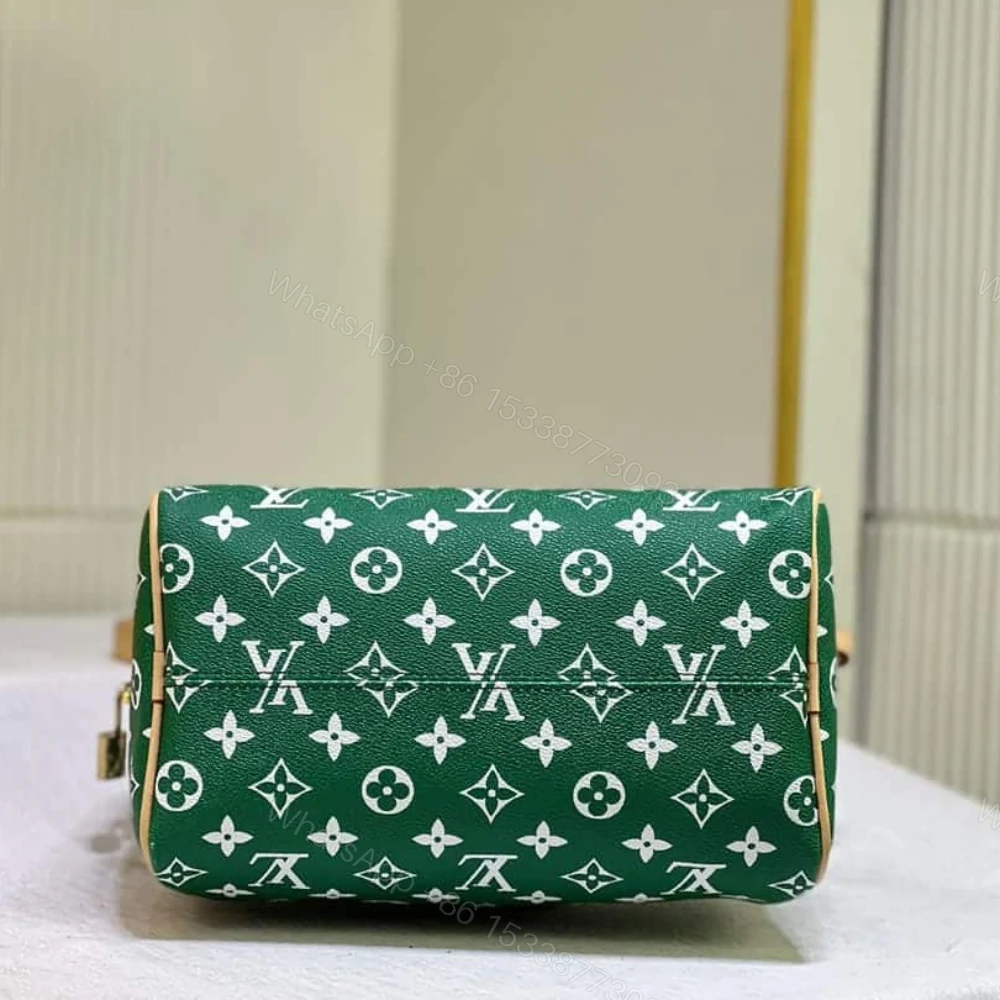 View 7 of Louis Vuitton Speedy P9 Bandoulière Monogram Green 25Cm