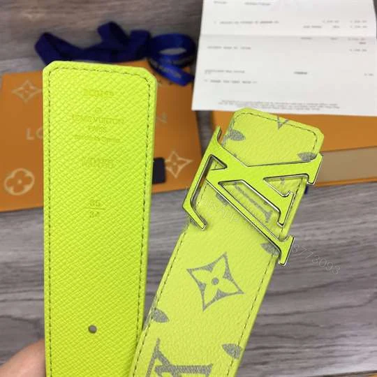 View 6 of LOUIS VUITTON MEN’S INITIALES 40MM REVERSIBLE BELT YELLOW – B128