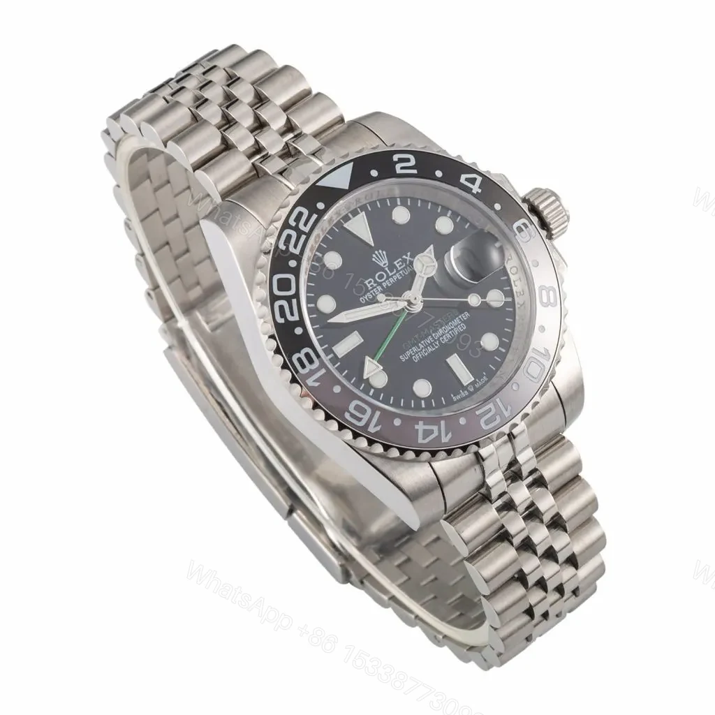 View 5 of Replica Rolex GMT-Master II 126710GRNR “Bruce Wayne” Jubilee