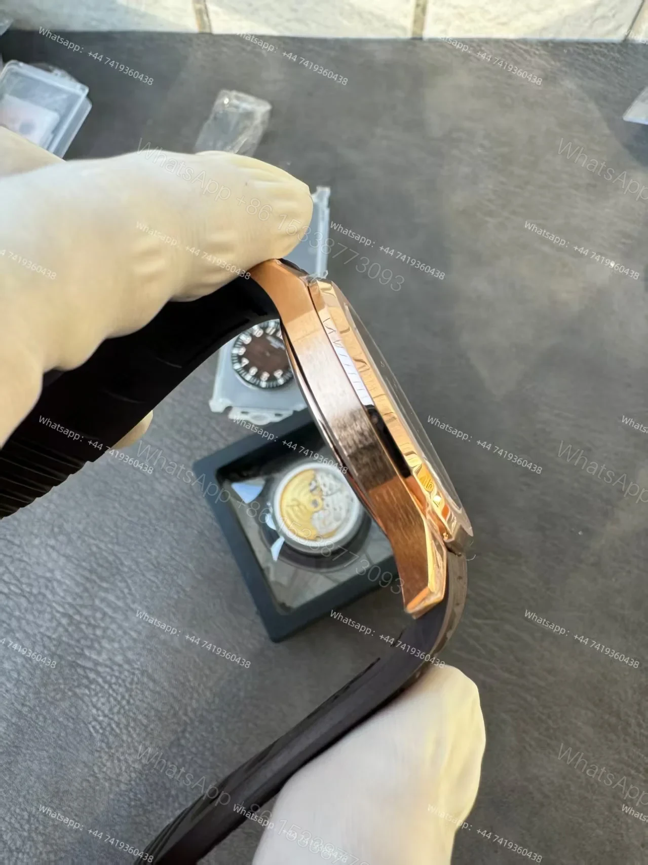 View 12 of Patek Super Clone Philippe Super Clone Aquanaut 5167R-001 Rose Gold 40MM