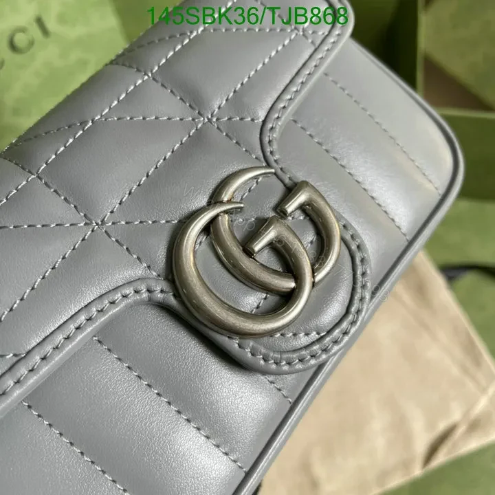 View 25 of Gucci Super Mini Bag in Blue Matelassé Chevron Leather with Silver-Toned Hardware 496474
