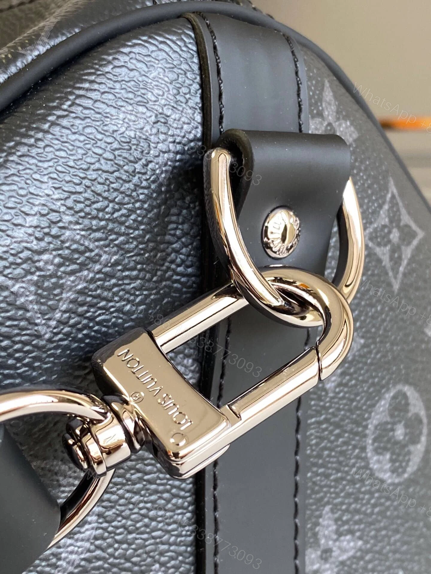 View 4 of SUMMER SET: LOUIS VUITTON KEEPALL BANDOULIÈRE 50 MONOGRAM ECLIPSE & LONG WALLET MONOGRAM ECLIPSE TRUNK ZIPPY BLACK 19CM