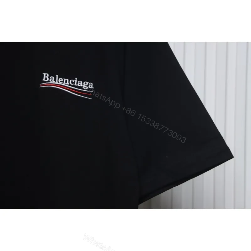 View 4 of Balenciaga Clothes Political Campaign T-Shirt Black