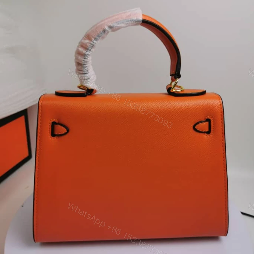 View 3 of Hermes Kelly 25 Togo Handbag Orange 25Cm