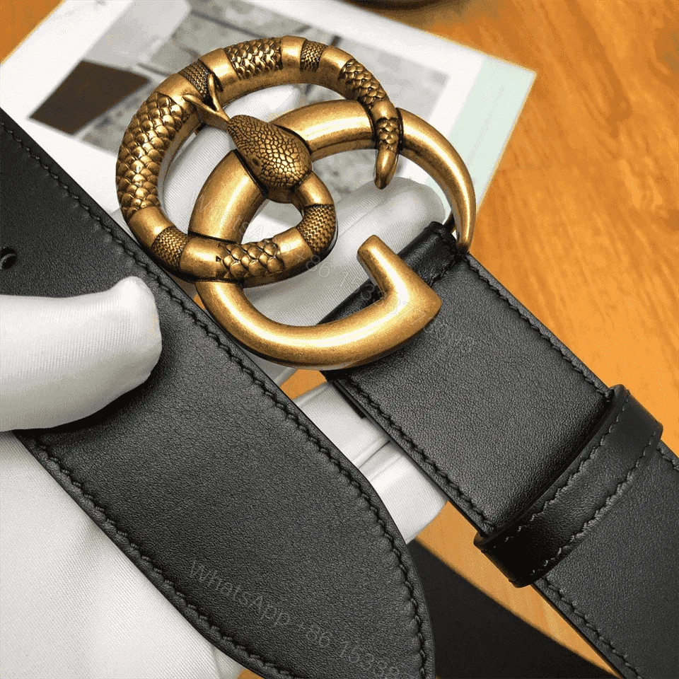 View 6 of GUCCI DOUBLE G SNAKE BUCKLE BELT – B1