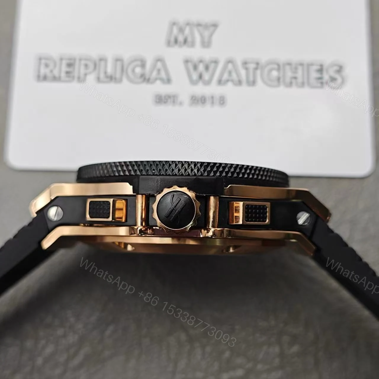 View 6 of Hublot Big Bang Steel Rose 301.PB.131.RX Replica