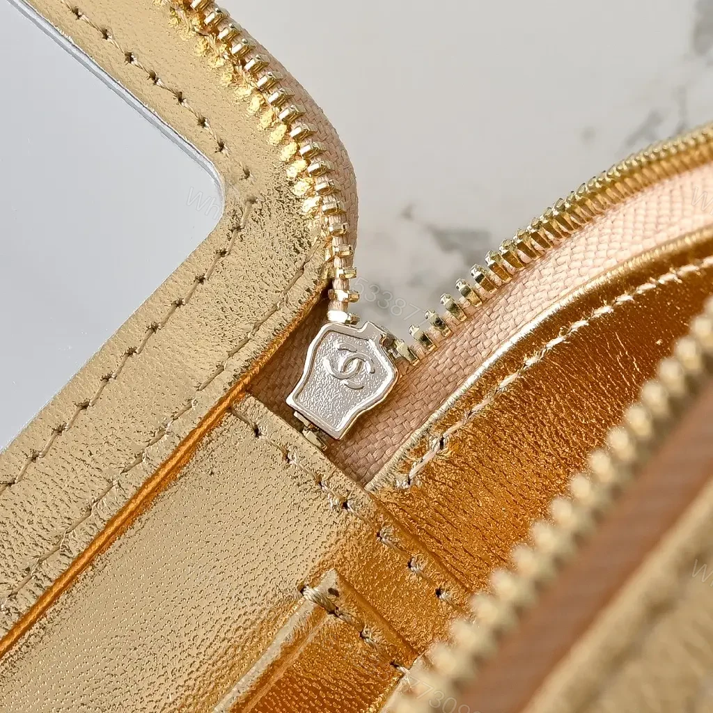 View 9 of Quilted Metallic Handbag: Compact Glamour, All-Day Versatility