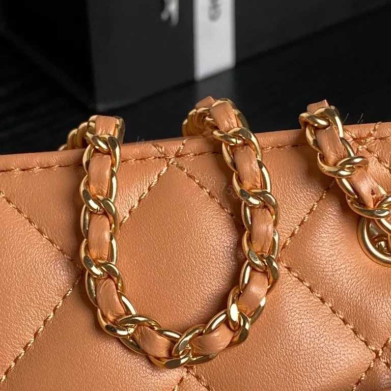 View 9 of Chic Quilted Leather Shoulder Bag - Luxury Chain Strap Sling