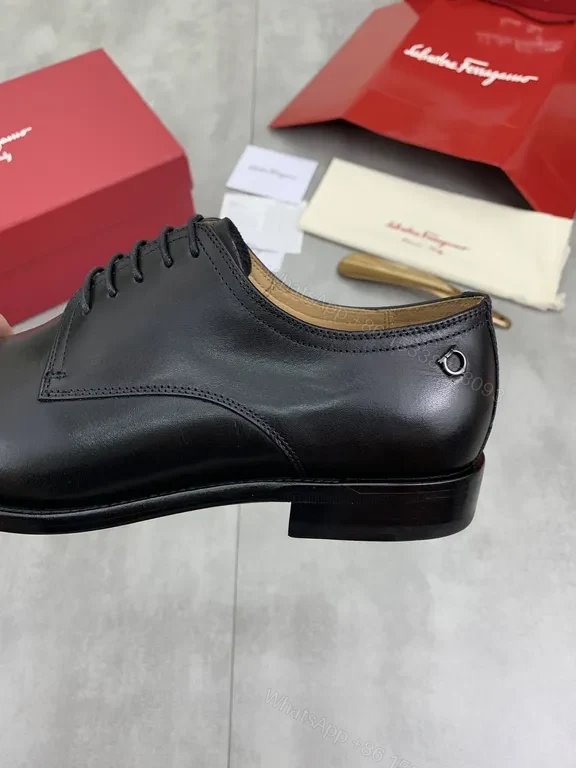 View 4 of Ferragamo Sleek Black Oxford: All-Day Comfort & Style