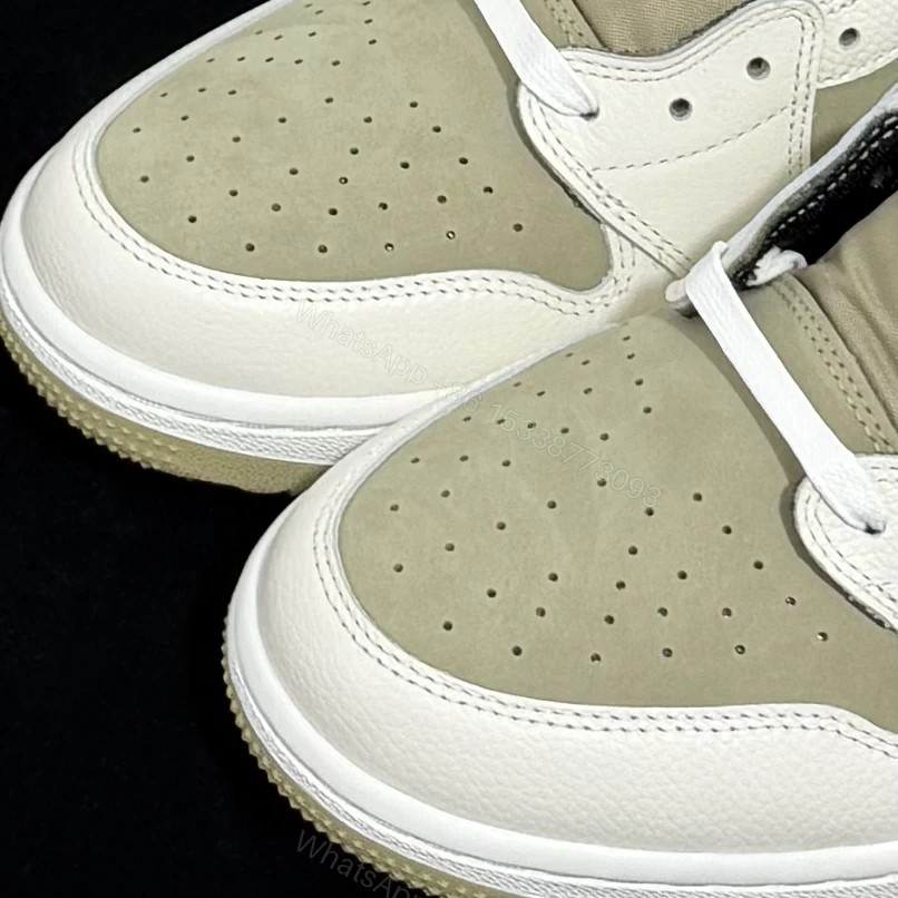 View 4 of Travis Scott x Air Jordan 1 Low OG Golf ‘Neutral Olive’ Reps