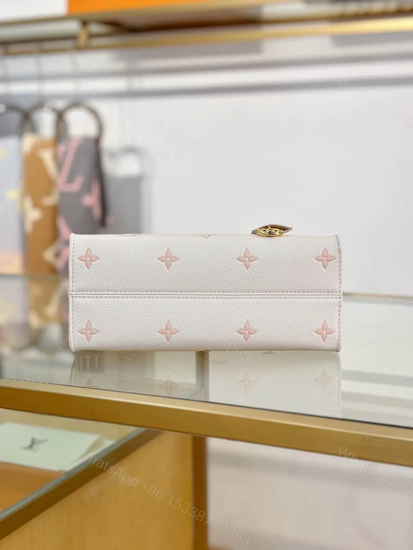 View 6 of Louis Vuitton OnTheGo Mini bag (M14403) in white Monogram Empreinte