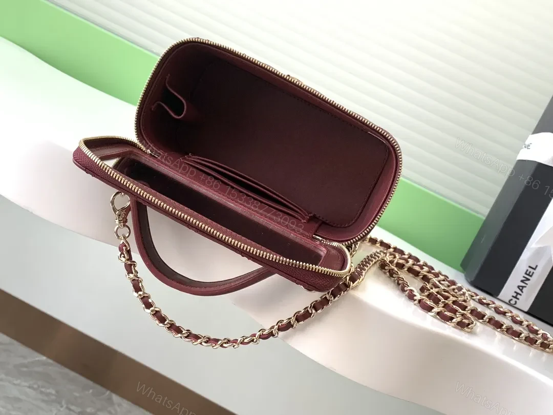 View 9 of Quilted Satchel Gold-Tone Logo Compact Crossbody Bag