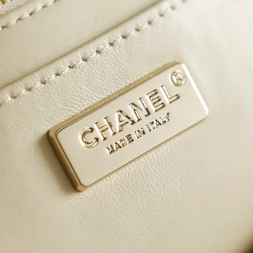View 5 of pink glitter fabric Chanel-inspired shoulder bag with chain strap for everyday luxury