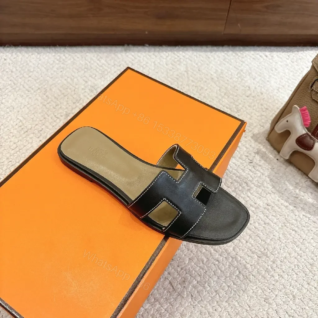View 9 of Open-Back Leather Slide: Minimalist Luxury Comfort