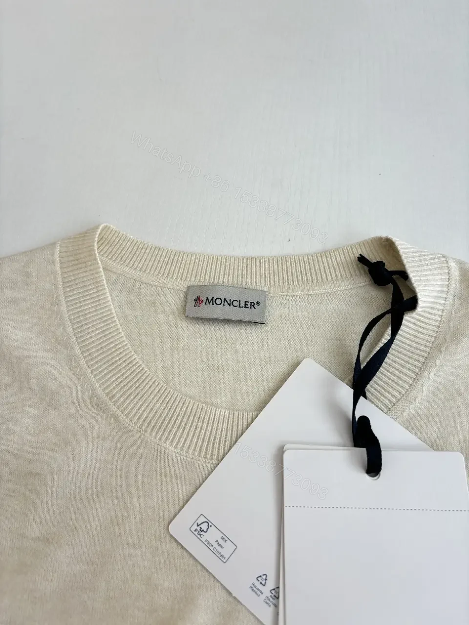 View 4 of White Cotton Minimalist Soft Texture T-Shirt