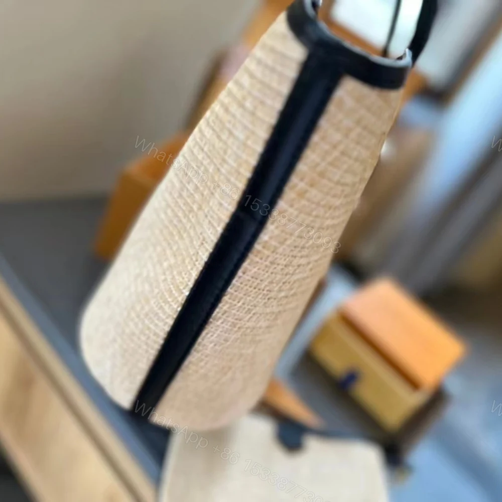 View 5 of Louis Vuitton Saint Jacques Raffia Tote Bag Beige 57Cm M59808