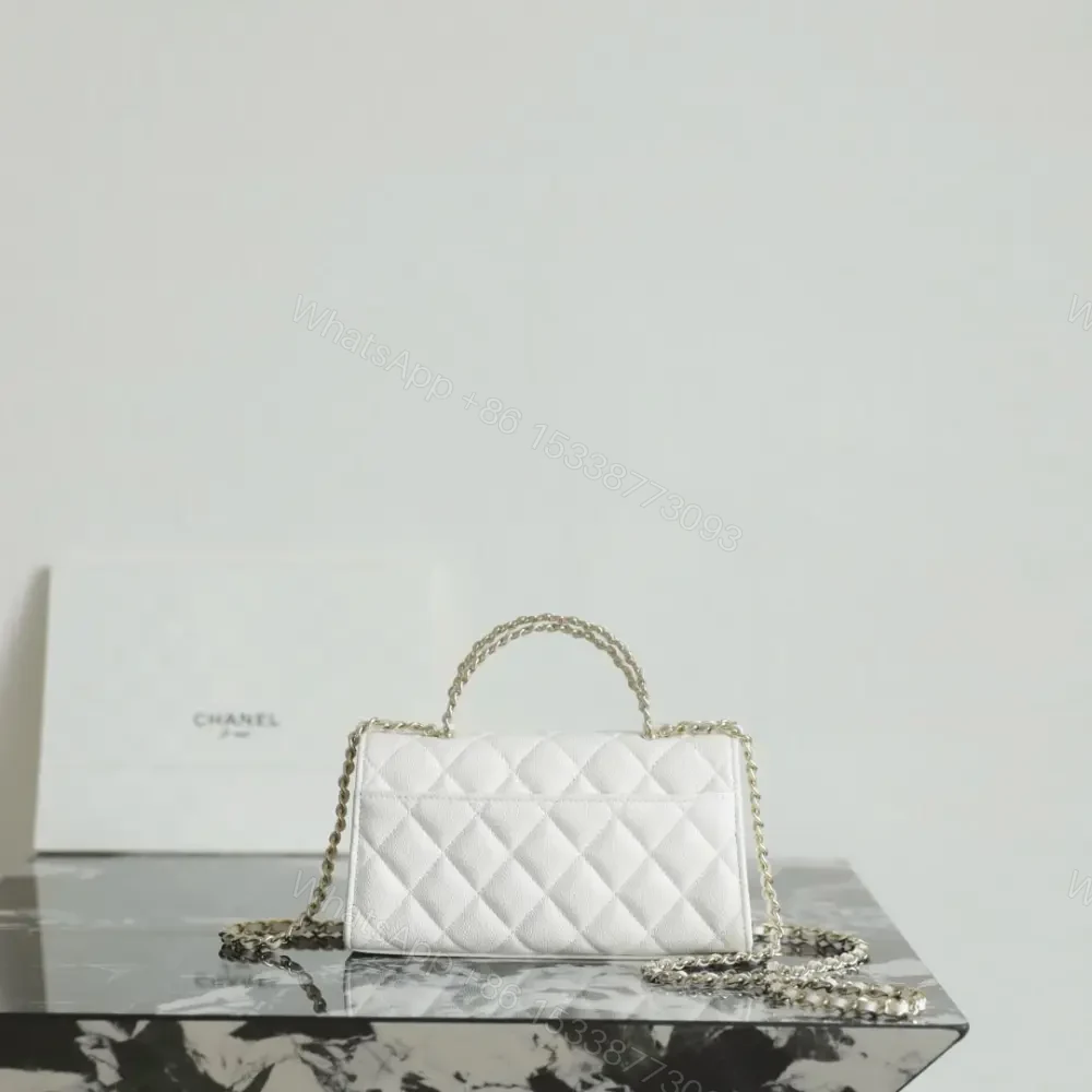 View 2 of 高仿Chanel*25S系列AP3238亮面小牛皮單肩包白色免檢版