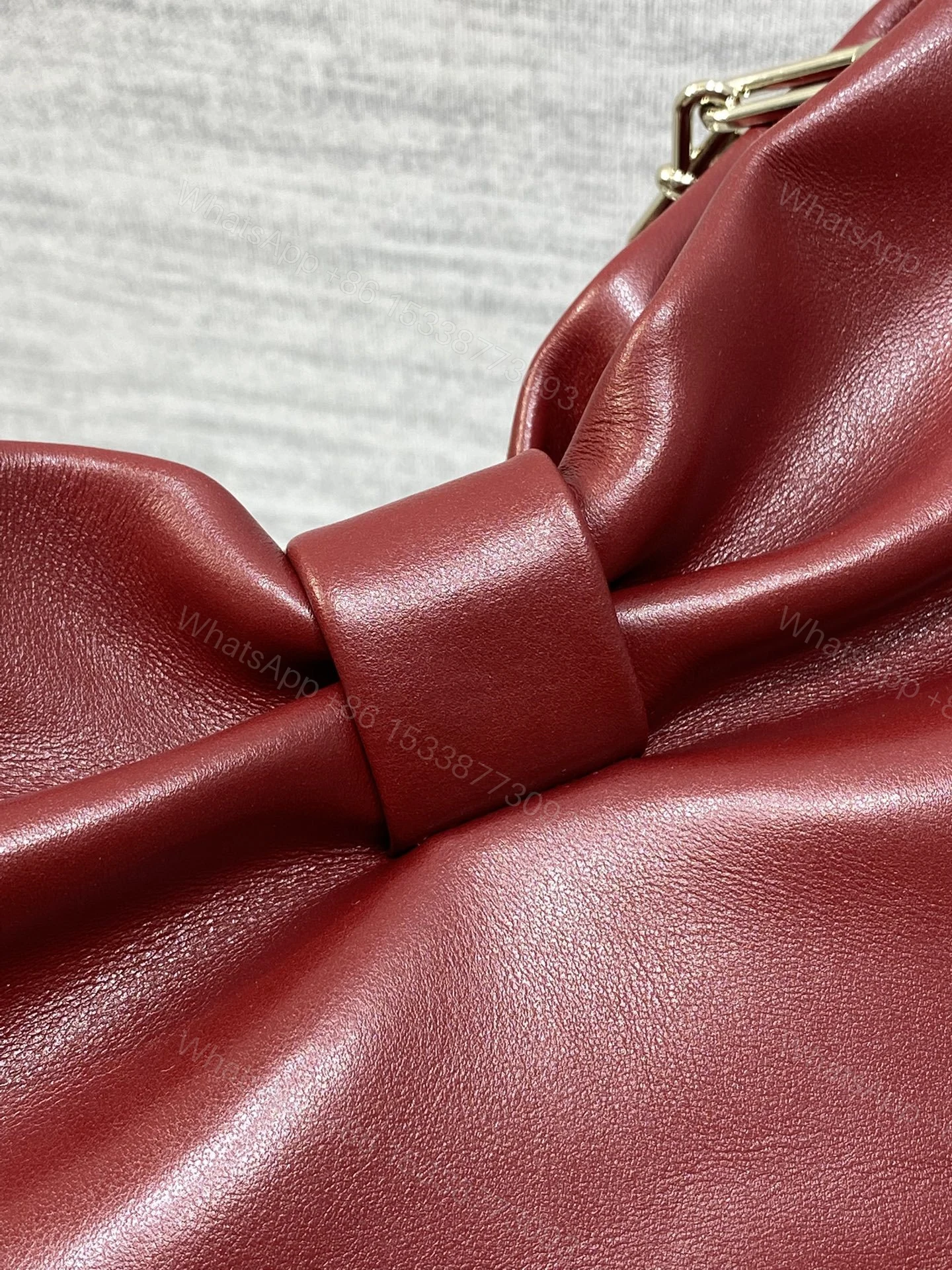 View 5 of Dior Bow Bag Small Burgundy