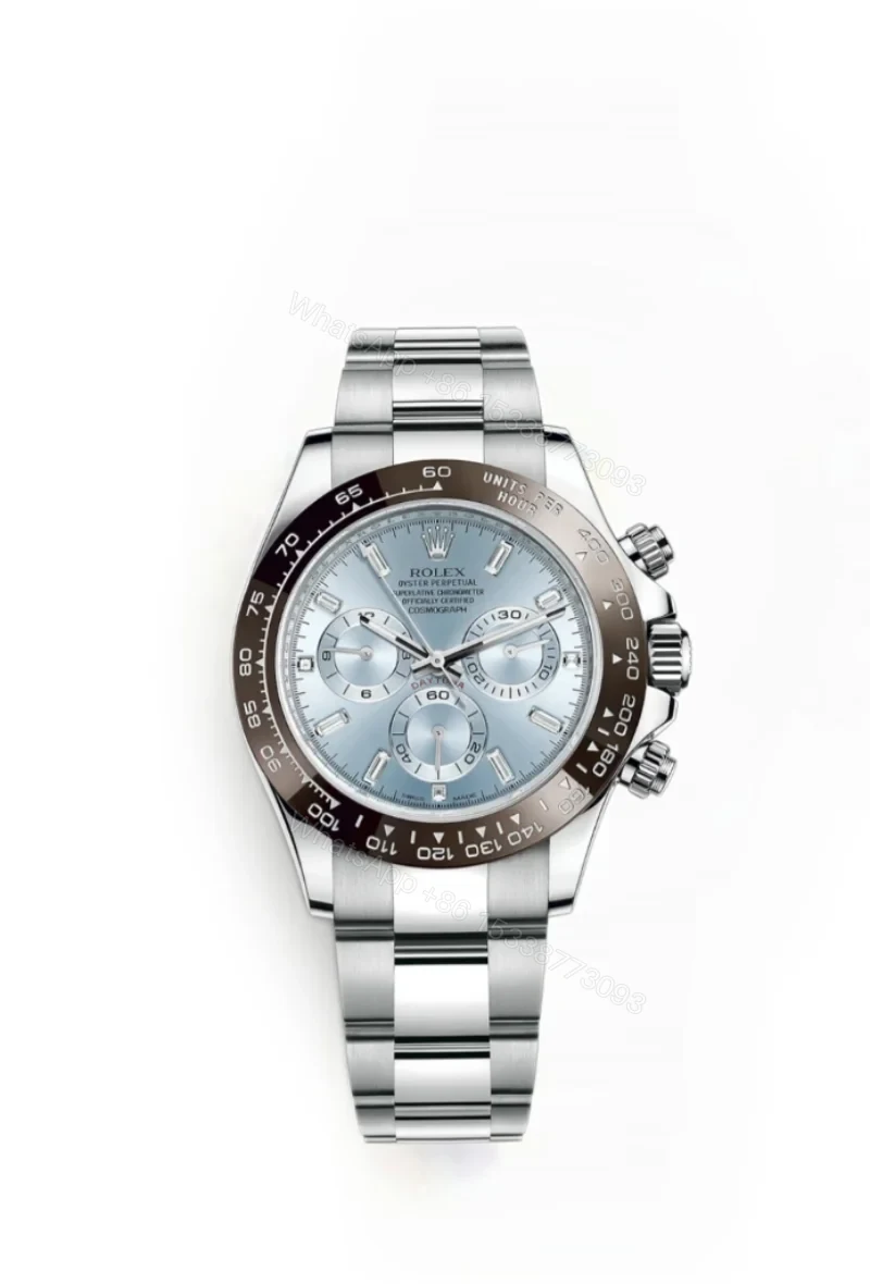 Rolex Daytona M116506-0002 Ice Blue Dial 1:1 Replica Watch – Platinum Tone Super Clone 4130 — view 1