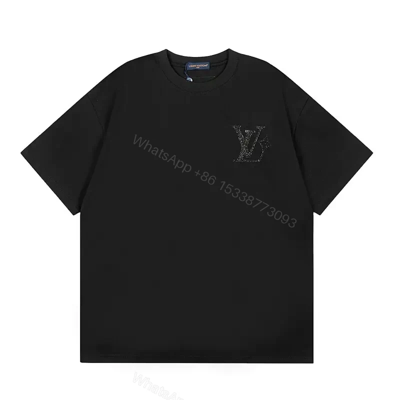 Minimalist Black Cotton Tee with Subtle Monogram Detail - Everyday Luxury — view 1