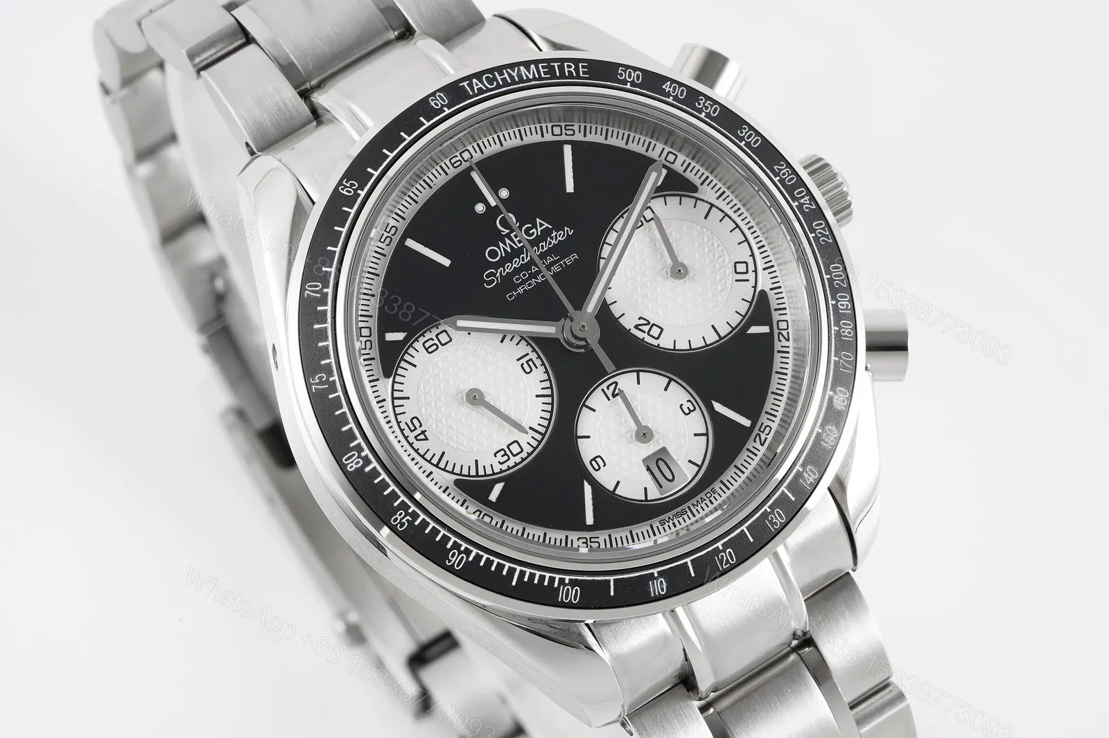 View 4 of Omega Speedmaster Professional 326.32.40.50.06.001 Multifunction Chronograph Watch Black and White Dial Stainless Steel Bracelet