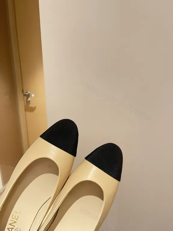 View 5 of Chanel-Like Two-Tone Pump: Sophisticated Comfort Pumps