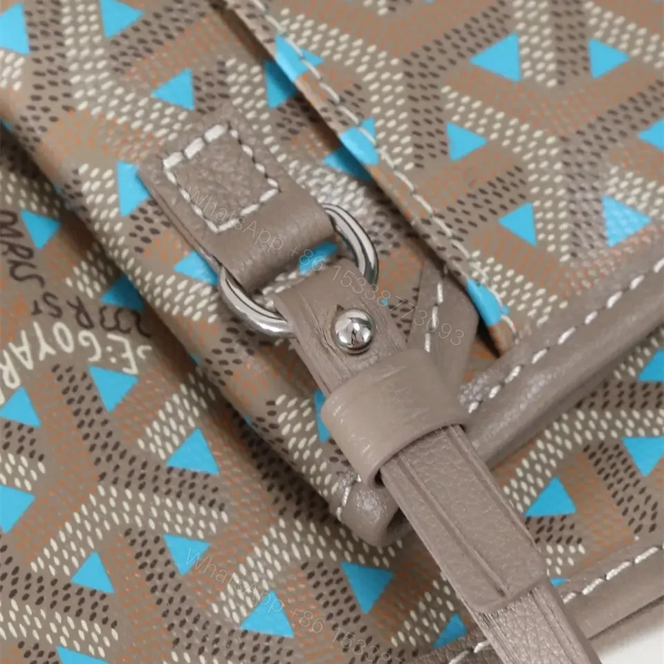 View 14 of 高仿Goyard*STLOUIP11滿印Tote手提袋咖藍免檢版小號