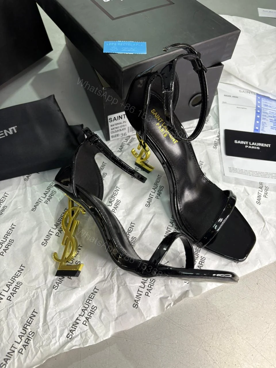 View 4 of FIRST COPY YSL TRENDY HIGH-HEEL SANDALS