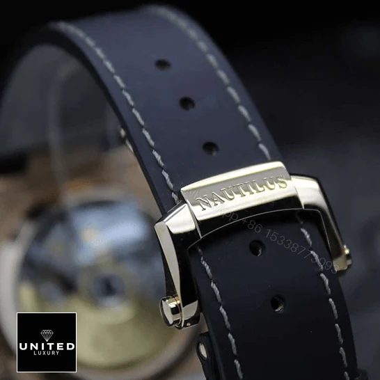 View 7 of Patek Philippe Nautilus Rose Leather Replica