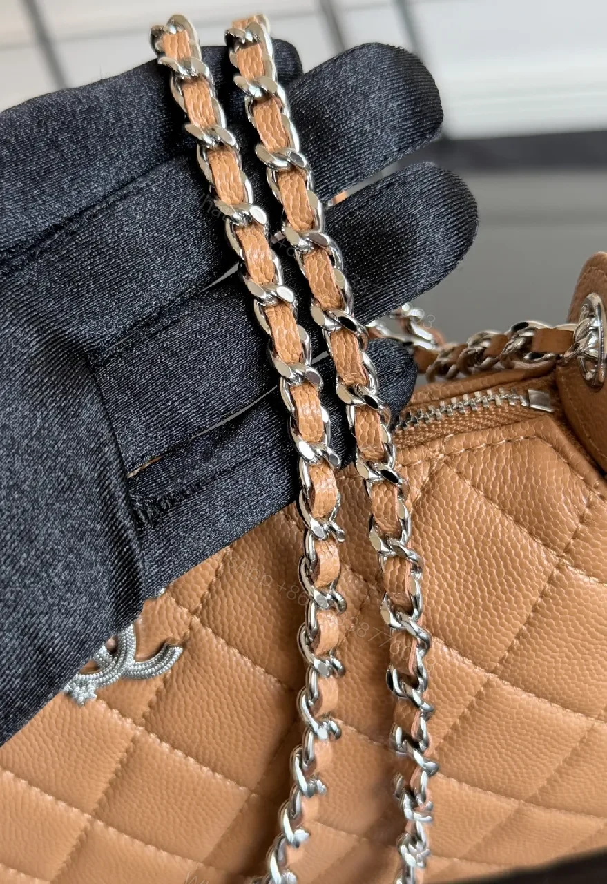 View 8 of Quilted Leather Shoulder Bag: Elegant Compact Chic, Everyday Luxury